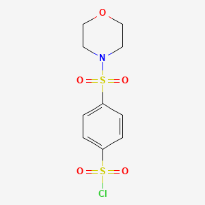 molecular formula C10H12ClNO5S2 B1586629 4-(Morpholine-4-sulfonyl)benzene-1-sulfonyl chloride CAS No. 465514-13-0