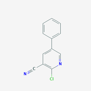 molecular formula C12H7ClN2 B158663 2-Chloro-5-phenylnicotinonitrile CAS No. 10177-10-3