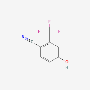 molecular formula C8H4F3NO B1586635 4-Hydroxy-2-(trifluoromethyl)benzonitrile CAS No. 320-42-3