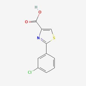 molecular formula C10H6ClNO2S B1586638 2-(3-氯苯基)-1,3-噻唑-4-羧酸 CAS No. 845885-82-7