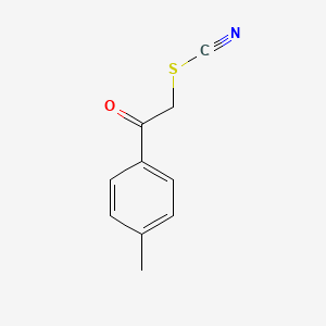 molecular formula C10H9NOS B1586648 2-(4-Methylphenyl)-2-oxoethyl thiocyanate CAS No. 6097-27-4