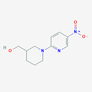 molecular formula C11H15N3O3 B1586655 [1-(5-Nitropyridin-2-yl)piperidin-3-yl]methanol CAS No. 419542-61-3