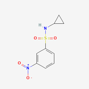 molecular formula C9H10N2O4S B1586658 N-Cyclopropyl 3-nitrobenzenesulfonamide CAS No. 401589-92-2