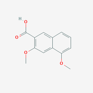 molecular formula C13H12O4 B1586660 3,5-Dimethoxy-2-naphthoic acid CAS No. 98410-68-5