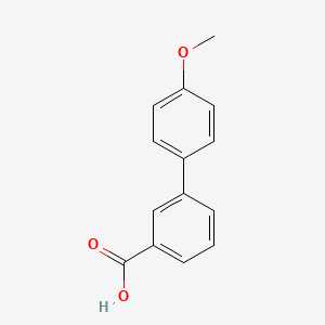 molecular formula C14H12O3 B1586664 4'-甲氧基-[1,1'-联苯]-3-羧酸 CAS No. 725-05-3