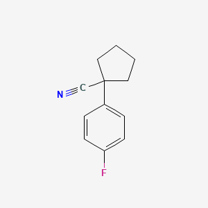 molecular formula C12H12FN B1586677 1-(4-Fluorophenyl)cyclopentanecarbonitrile CAS No. 83706-50-7