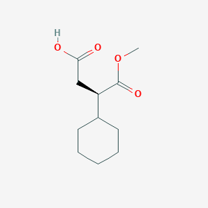 molecular formula C11H18O4 B1586687 (R)-2-CYCLOHEXYL SUCCINIC ACID-1-METHYL ESTER CAS No. 220498-07-7