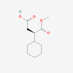 (3R)-3-cyclohexyl-4-methoxy-4-oxobutanoic acid