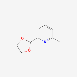 molecular formula C9H11NO2 B1586703 2-(1,3-Dioxolan-2-yl)-6-methylpyridine CAS No. 92765-75-8