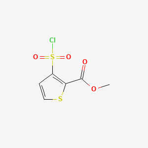 molecular formula C6H5ClO4S2 B1586718 Methyl 3-(chlorosulfonyl)thiophene-2-carboxylate CAS No. 59337-92-7