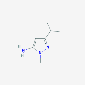 molecular formula C7H13N3 B1586730 3-Isopropyl-1-methyl-1H-pyrazol-5-amine CAS No. 3702-12-3