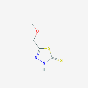 molecular formula C4H6N2OS2 B1586732 5-Methoxymethyl-1,3,4-thiadiazole-2-thiol CAS No. 66437-18-1