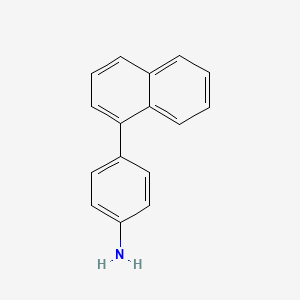 molecular formula C16H13N B1586734 苯胺，4-(1-萘基)- CAS No. 125404-00-4