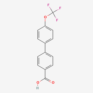 molecular formula C14H9F3O3 B1586737 4'-三氟甲氧基联苯-4-羧酸 CAS No. 728919-11-7