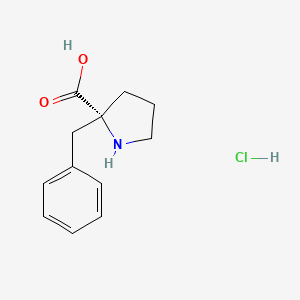 molecular formula C12H16ClNO2 B1586739 2-苄基-L-脯氨酸盐酸盐 CAS No. 86116-84-9