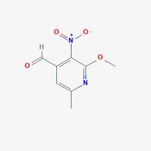 2-Methoxy-6-methyl-3-nitroisonicotinaldehyde