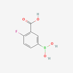molecular formula C7H6BFO4 B1586743 3-Carboxy-4-fluorophenylboronic acid CAS No. 872460-12-3