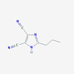 molecular formula C8H8N4 B1586744 2-丙基-1H-咪唑-4,5-二腈 CAS No. 51802-42-7