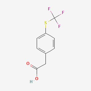 molecular formula C9H7F3O2S B1586765 4-(Trifluoromethylthio)phenylacetic acid CAS No. 243977-23-3