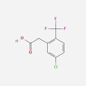 molecular formula C9H6ClF3O2 B1586766 5-氯-2-(三氟甲基)苯乙酸 CAS No. 261763-25-1