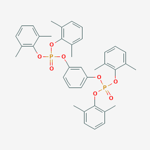 molecular formula C38H40O8P2 B158678 Phosphoric acid, P,P'-1,3-phenylene P,P,P',P'-tetrakis(2,6-dimethylphenyl) ester CAS No. 139189-30-3