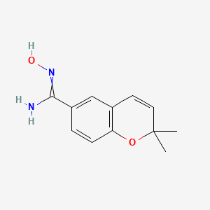 molecular formula C12H14N2O2 B1586783 N'-hydroxy-2,2-dimethylchromene-6-carboximidamide CAS No. 283166-41-6