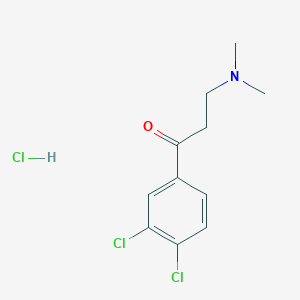 molecular formula C11H14Cl3NO B1586787 1-(3,4-Dichlorophenyl)-3-(dimethylamino)propan-1-one hydrochloride CAS No. 75144-12-6