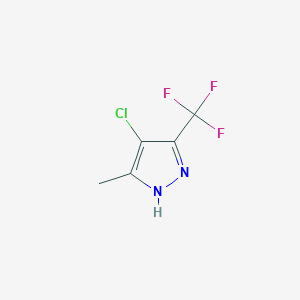 molecular formula C5H4ClF3N2 B1586790 4-氯-5-甲基-3-(三氟甲基)-1H-吡唑 CAS No. 235106-12-4