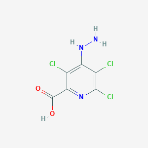 molecular formula C6H4Cl3N3O2 B1586795 3,5,6-Trichloro-4-hydrazinylpyridine-2-carboxylic acid CAS No. 32889-74-0
