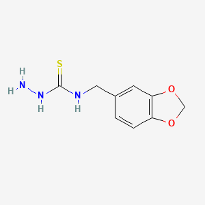 molecular formula C9H11N3O2S B1586807 4-(3,4-Methylenedioxybenzyl)-3-thiosemicarbazide CAS No. 206761-70-8