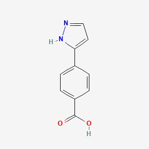 molecular formula C10H8N2O2 B1586817 4-(1H-pyrazol-3-yl)benzoic acid CAS No. 208511-67-5