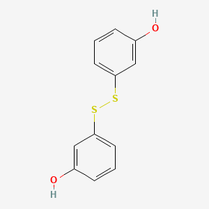 molecular formula C12H10O2S2 B1586822 3-[(3-Hydroxyphenyl)disulfanyl]phenol CAS No. 21101-56-4