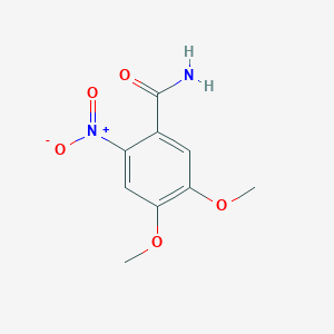 molecular formula C9H10N2O5 B1586824 4,5-二甲氧基-2-硝基苯甲酰胺 CAS No. 4959-60-8