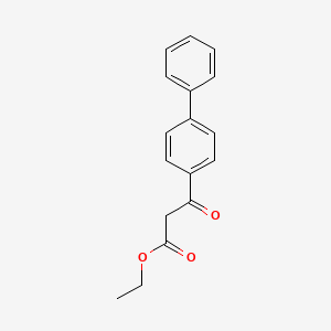 molecular formula C17H16O3 B1586834 Ethyl 3-oxo-3-(4-phenylphenyl)propanoate CAS No. 57477-98-2