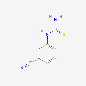 molecular formula C8H7N3S B1586837 1-(3-Cyanophenyl)-2-thiourea CAS No. 41835-08-9