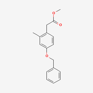molecular formula C17H18O3 B1586842 Methyl 2-methyl-4-benzyloxy-phenylacetate CAS No. 223406-97-1