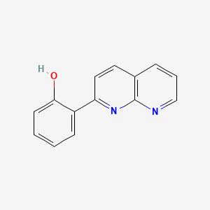 molecular formula C14H10N2O B1586849 2-(1,8-Naphthyridin-2-yl)phenol CAS No. 65182-56-1