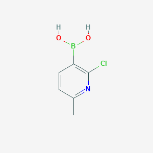 molecular formula C6H7BClNO2 B1586860 2-氯-6-甲基吡啶-3-硼酸 CAS No. 536693-95-5