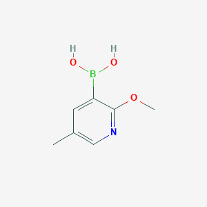 molecular formula C7H10BNO3 B1586863 2-甲氧基-5-甲基吡啶-3-硼酸 CAS No. 1029654-27-0