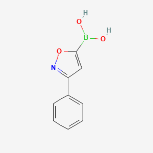 molecular formula C9H8BNO3 B1586876 3-Phenylisoxazole-5-boronic acid CAS No. 5868-54-2
