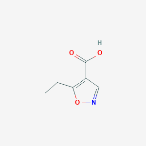 molecular formula C6H7NO3 B158690 5-Ethyl-isoxazole-4-carboxylic acid CAS No. 134541-03-0