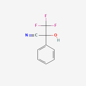 molecular formula C9H6F3NO B1586905 1-Cyano-1-phenyl-2,2,2-trifluoroethanol CAS No. 20445-04-9