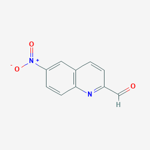 molecular formula C10H6N2O3 B1586907 6-Nitroquinoline-2-carbaldehyde CAS No. 59500-67-3