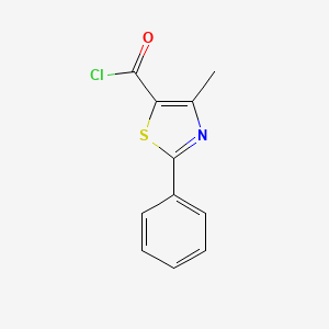 molecular formula C11H8ClNOS B1586927 4-Methyl-2-phenyl-1,3-thiazole-5-carbonyl chloride CAS No. 54001-18-2