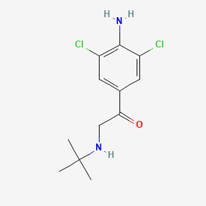 molecular formula C12H16Cl2N2O B1586931 1-(4-Amino-3,5-dichlorophenyl)-2-(tert-butylamino)ethanone CAS No. 69708-36-7