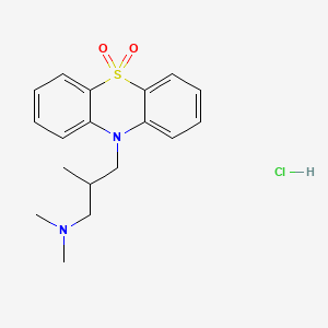 molecular formula C18H23ClN2O2S B1586946 Oxomemazine hydrochloride CAS No. 4784-40-1