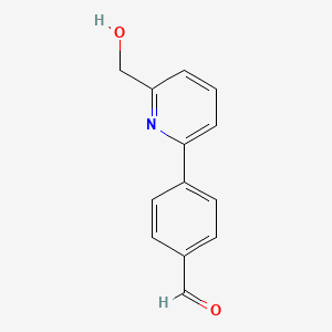 B1586972 2-(4-Formylphenyl)-6-(hydroxymethyl)pyridine CAS No. 618092-18-5