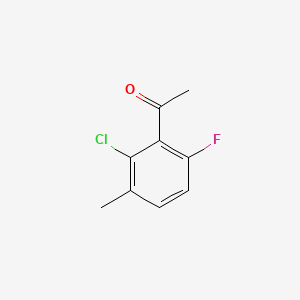 molecular formula C9H8ClFO B1586978 2'-Chloro-6'-fluoro-3'-methylacetophenone CAS No. 261762-63-4