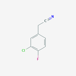 molecular formula C8H5ClFN B1586980 3-Chloro-4-Fluorophenylacetonitrile CAS No. 658-98-0