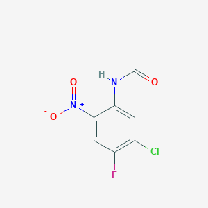 molecular formula C8H6ClFN2O3 B1586981 N-(5-chloro-4-fluoro-2-nitrophenyl)acetamide CAS No. 81962-58-5